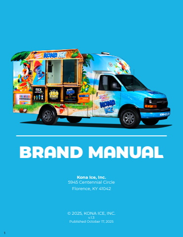 Kona Ice Brand Manual - October 17, 2025