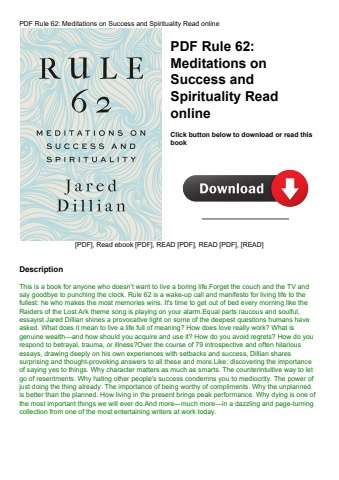 pdf rule 62 meditations on success and spirituality read online