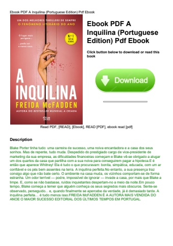 ebook pdf  a inquilina (portuguese edition) pdf ebook