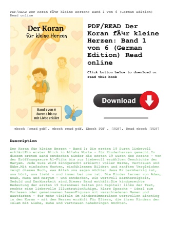 pdfread der koran fãƒâ¼r kleine herzen band 1 von 6 (german edition) read online