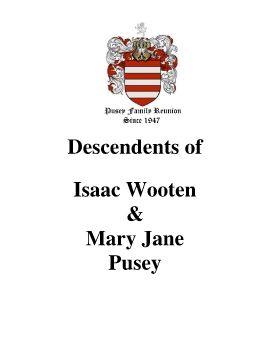 The Descendants of William Pusey Book Addition