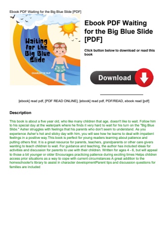 ebook pdf  waiting for the big blue slide [pdf]