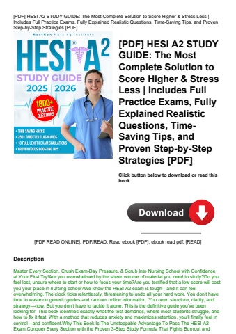 [pdf] hesi a2 study guide the most complete solution to score higher & stress less  includes full pr