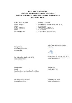 E-Modul Persamaan Nirlanjar dengan Pendekatan Konstruktivisme