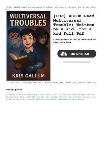 [pdf] ebook read multiversal trouble written by a kid  for a kid full pdf
