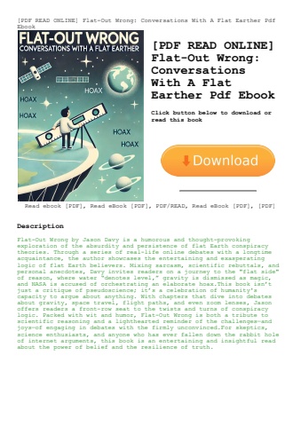 [pdf read online] flat-out wrong conversations with a flat earther pdf ebook