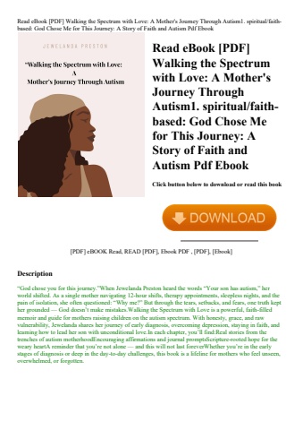 read ebook [pdf] walking the spectrum with love a mother's journey through autism1