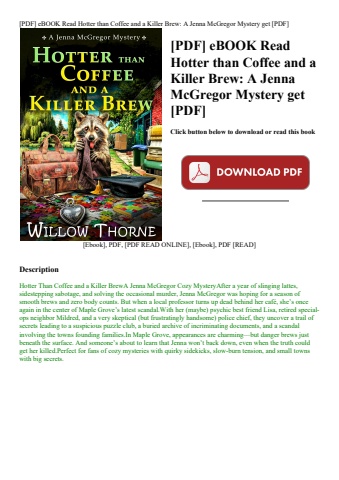[pdf] ebook read hotter than coffee and a killer brew a jenna mcgregor mystery get [pdf]