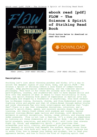 ebook read [pdf] flow - the science & spirit of striking read book