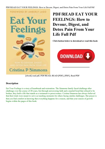 pdfread eat your feelings how to devour  digest  and detox pain from your life full pdf