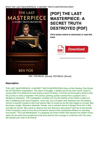 [pdf] the last masterpiece a secret truth destroyed [pdf]