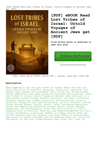 [pdf] ebook read lost tribes of israel untold voyages of ancient jews get [pdf]