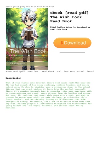 ebook [read pdf] the wish book read book