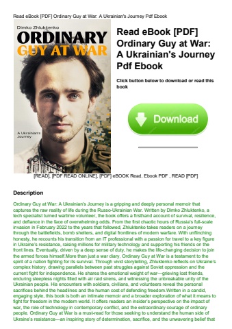 read ebook [pdf] ordinary guy at war a ukrainian's journey pdf ebook