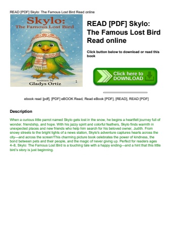 read [pdf] skylo the famous lost bird read online