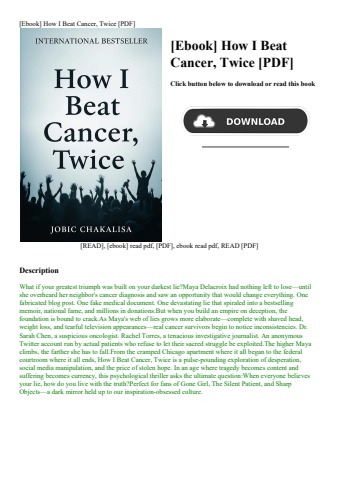 [ebook] how i beat cancer  twice [pdf]