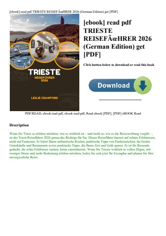 [ebook] read pdf trieste reisefãƒâœhrer 2026 (german edition) get [pdf]