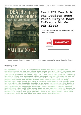 read pdf death at the davison home texas city's most infamous murder pdf ebook