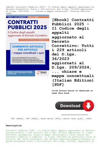 [ebook] contratti pubblici 2025 - il codice degli appalti aggiornato al decreto correttivo tutti i 2