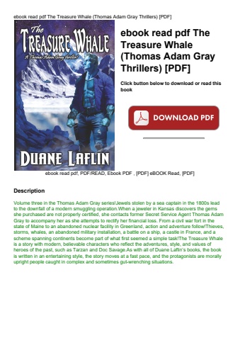 ebook read pdf the treasure whale (thomas adam gray thrillers) [pdf]