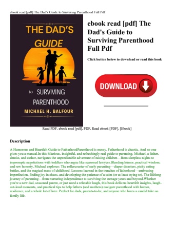 ebook read [pdf] the dad's guide to surviving parenthood full pdf
