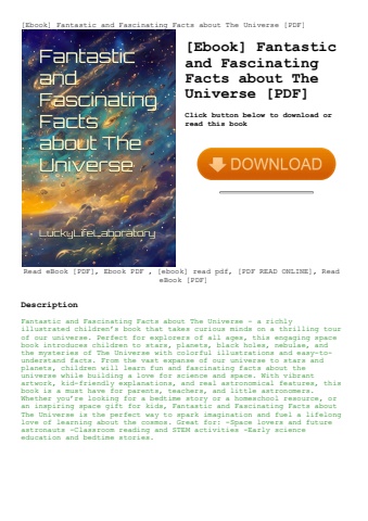 [ebook] fantastic and fascinating facts about the universe [pdf]
