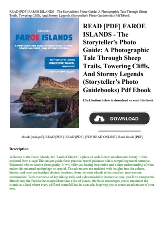 read [pdf] faroe islands - the storyteller's photo guide a photographic tale through sheep trails  t
