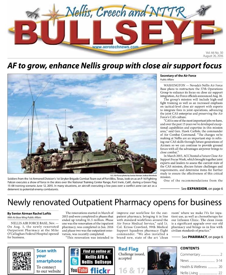 Nellis Creech NTTR Bullseye Aug. 26 2016