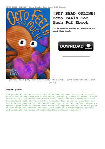 [pdf read online] octo feels too much pdf ebook