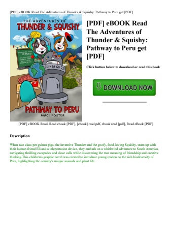 [pdf] ebook read the adventures of thunder & squishy pathway to peru get [pdf]