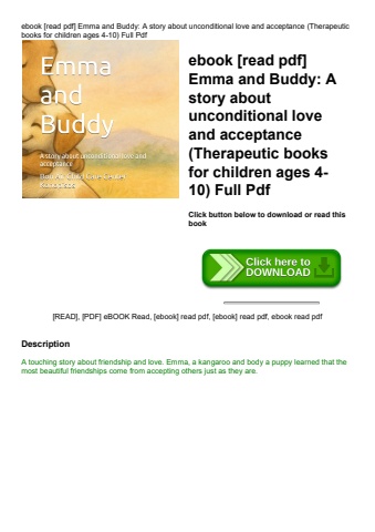 ebook [read pdf] emma and buddy a story about unconditional love and acceptance (therapeutic books f