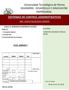 SISTEMAS DE CONTROL ADMINISTRATIVO VARGAS