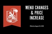 Menu Changes