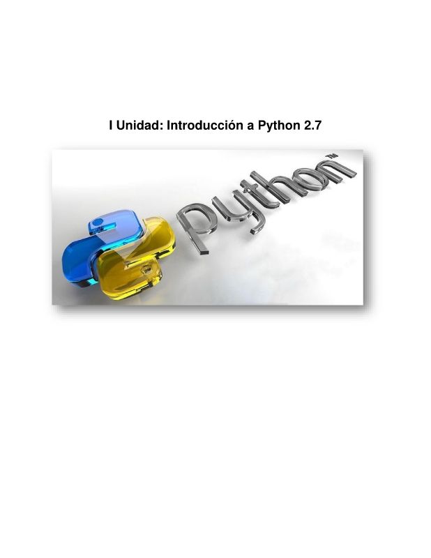 Introduccion a Python 2.7