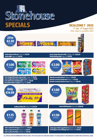 Dealzone cycle 7 July 2023