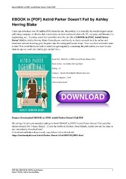 EBOOK in [PDF] Astrid Parker Doesn't Fail by Ashley Herring Blake