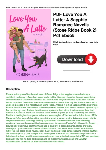pdf love you a latte a sapphic romance novella (stone ridge book 2) pdf ebook