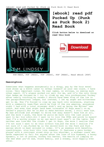 [ebook] read pdf pucked up (punk as puck book 2) read book