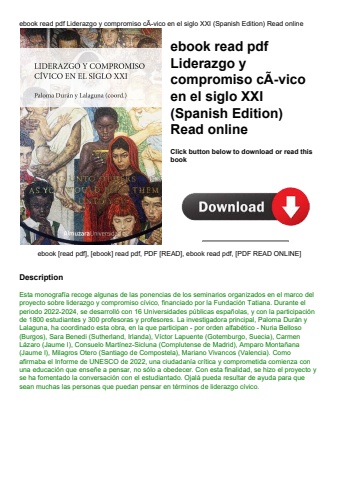ebook read pdf liderazgo y compromiso cãƒâ­vico en el siglo xxi (spanish edition) read online