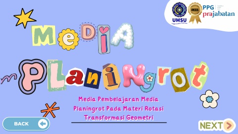 Media Pembelajaran Planingrot (Plastik Bening Rotasi) Transformasi Geometri Kelas IX