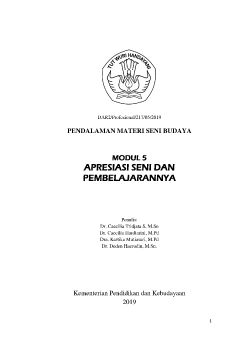 MODUL 5 APRESIASI SENI DAN PEMBELAJARANNFinish