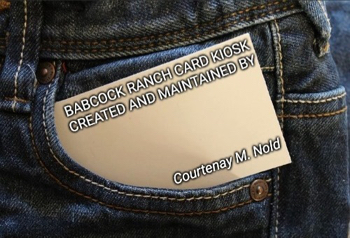 Babcock Ranch Card Kiosk