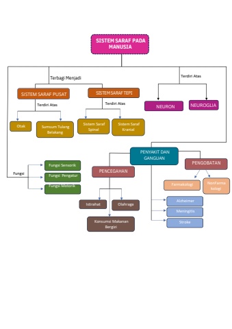 peta konsep siste saraf