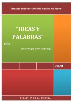 “IDEAS Y PALABRAS”