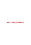 HATAY REFERANSLARI