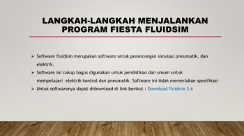 Langkah-Langkah menjalankan program fiesta fluidsim