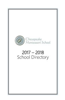 2017-2018 School Directory