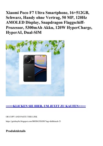 1800 xiaomi poco f7 ultra smartphone  16 512gb  schwarz  handy ohne vertrag  50 mp  120hz amoled display