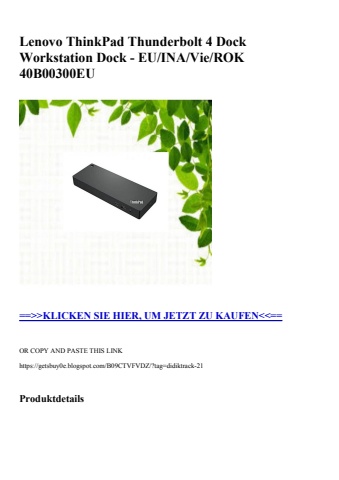 3476 lenovo thinkpad thunderbolt 4 dock workstation dock - eu ina vie rok 40b00300eu