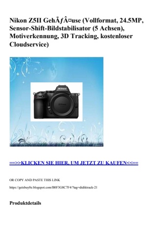 2397 nikon z5ii gehãƒâ¤use  vollformat  24